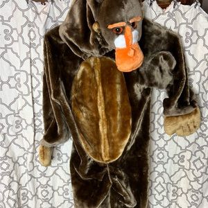 Chosun Baboon Monkey Halloween Costume Size 6/7 47” Plush Mandrill Dress Up
